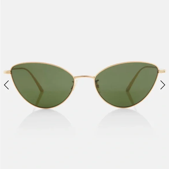 Khaite x Oliver Peoples 1998C Gold Cat-Eye Sunglasses - Picture 2 of 7